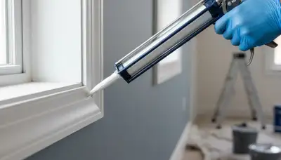 Professional caulking and sealing on Colorado Springs home exterior for weather protection