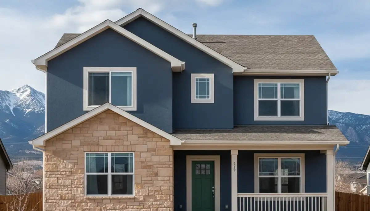 Freshly painted Colorado Springs home exterior showing smooth, durable finish by local house painters
