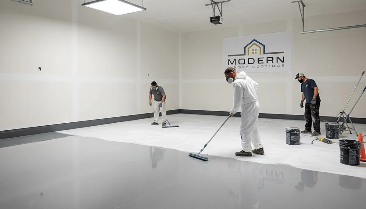 Professional epoxy garage floor coating in Colorado Springs, CO by local house-painting experts