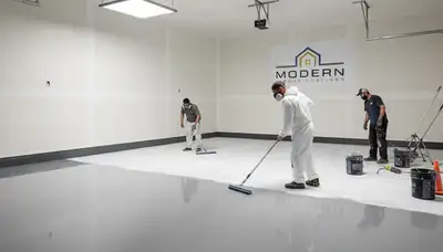 Professional epoxy garage floor coating in Colorado Springs, CO by local house-painting experts