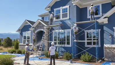 Professional exterior house painting in Colorado Springs, CO enhancing curb appeal and weather protection