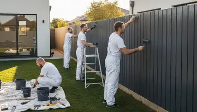 Professional fence painting in Colorado Springs, CO with durable weather-resistant finishes
