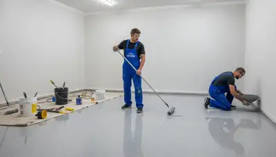 Professional garage floor epoxy coating in Colorado Springs, CO for durable, moisture-resistant finish