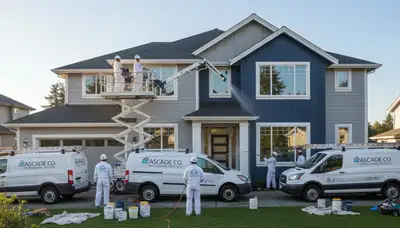 Professional house painters in Colorado Springs CO refreshing home exterior with premium paint