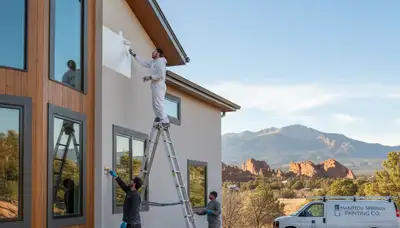 Professional house painters in Colorado Springs CO providing expert residential painting services