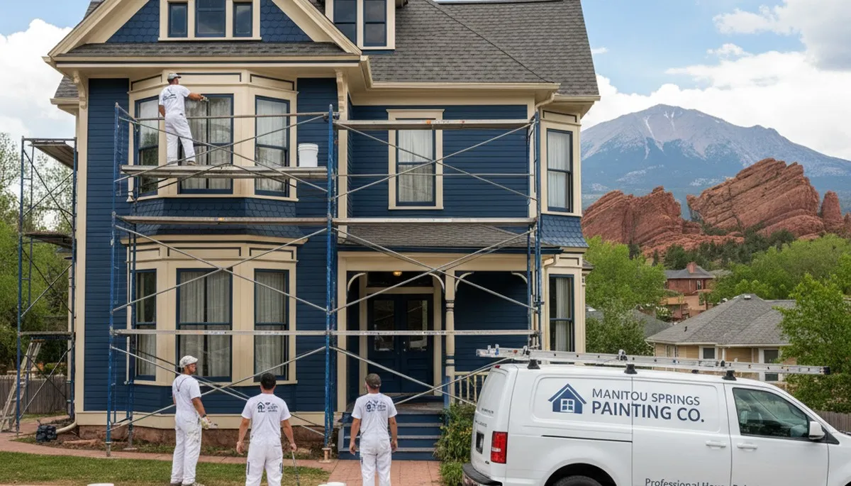 Professional house painters in Colorado Springs CO providing expert residential exterior painting services