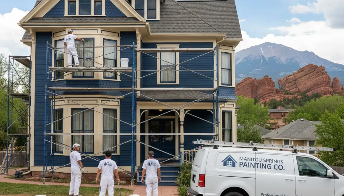 Professional house painters in Colorado Springs CO providing expert residential exterior painting services