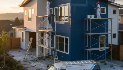 Professional house painters in Colorado Springs CO providing expert residential exterior painting
