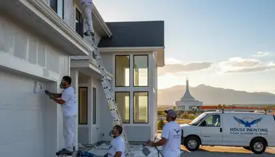 Professional house painters in Colorado Springs CO providing expert residential exterior painting