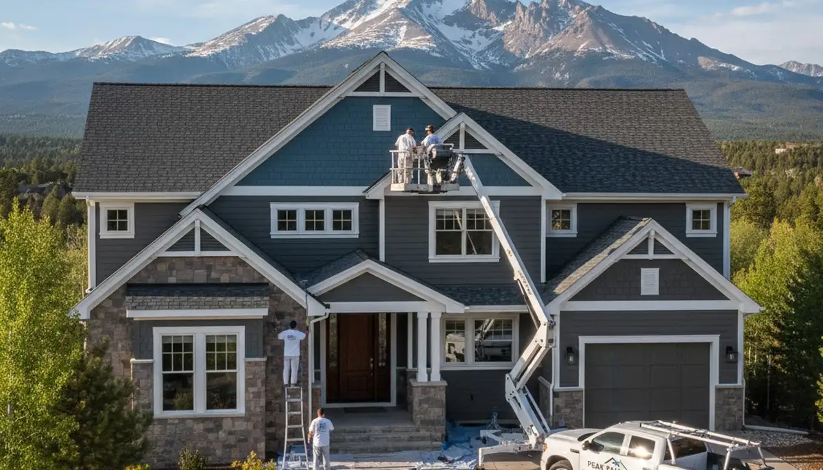 Professional house painters in Colorado Springs CO providing expert residential exterior painting