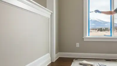 Professional interior trim painting with crisp lines and smooth finishes in Colorado Springs, CO