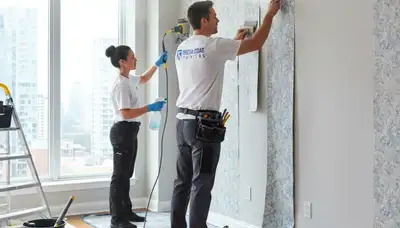 Professional wallpaper removal and wall prep in Colorado Springs CO homes before painting