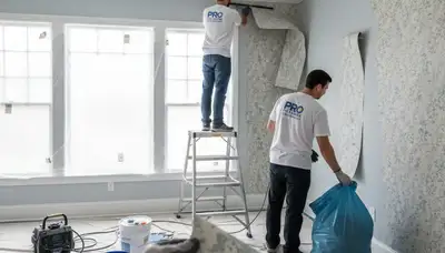 Professional wallpaper removal and wall prep in Colorado Springs, CO for house painting projects